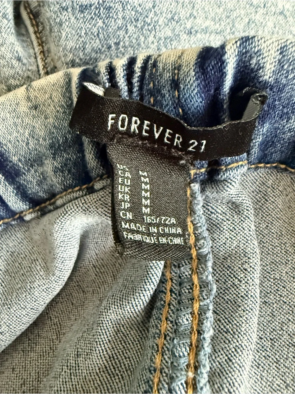 Forever 21 Light Wash Denim Shorts